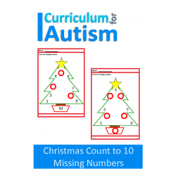 Christmas Count to 10 Missing Numbers